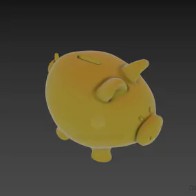 Moneybox Pig Shape Household Accessories 3d model