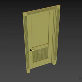 Apartment Door Sierra Mdf Finished 3d model