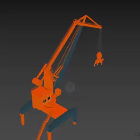 Heavy Crane 3d model