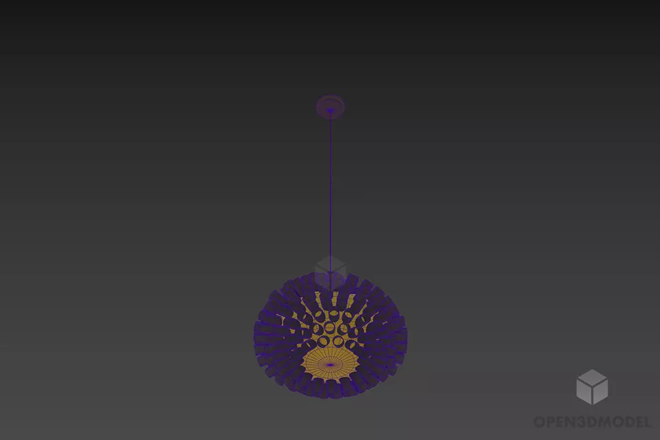 Modern Sphere Pendant Lamp Eglo 3d model 2