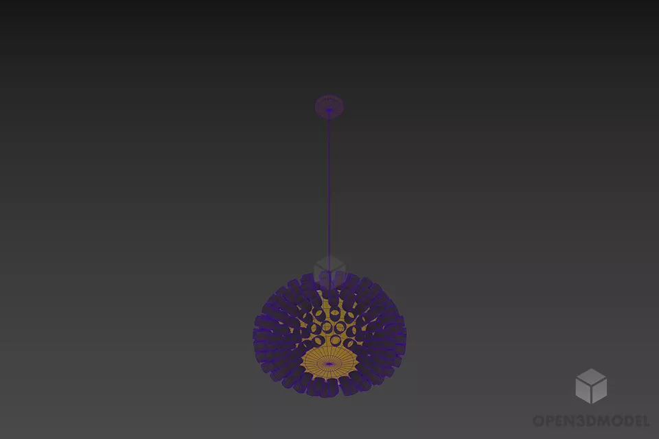 Modern Sphere Pendant Lamp Eglo 3d model 3