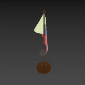 Tableware Flag Russian 3d model