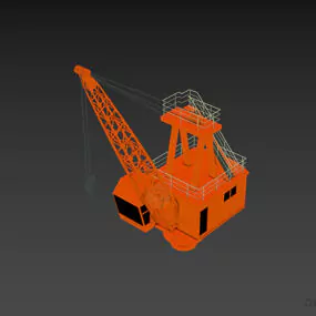 Industrial Crane Construction Equipment 3d model