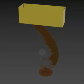 Modernism Brass Table Lamp Rossi 3d model