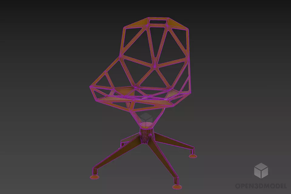 Stacking Coffee Chair Magis 3d model 3