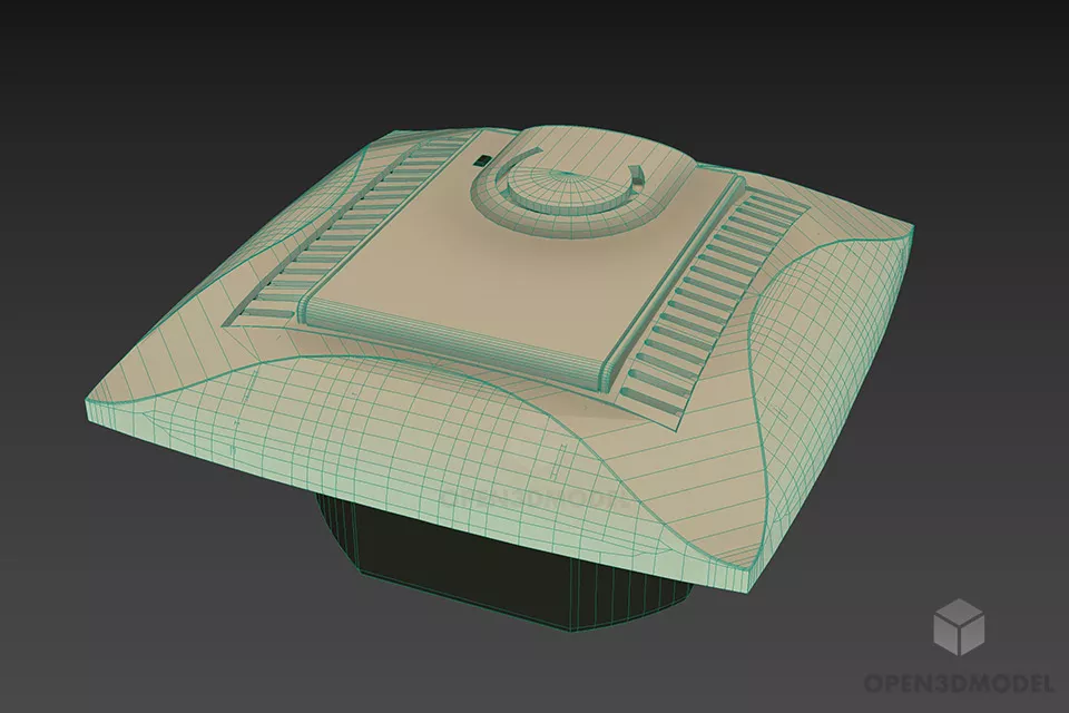 Thermostat Button 3d model 2