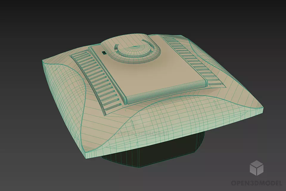 Thermostat Button 3d model 3
