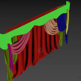 Theater Curtain Decorative 3d model