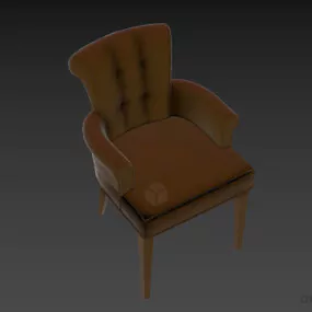 Upholstered Armchair Eichholtz 3d model