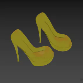 Fashion Shoes, High Heels Shoes 3d model