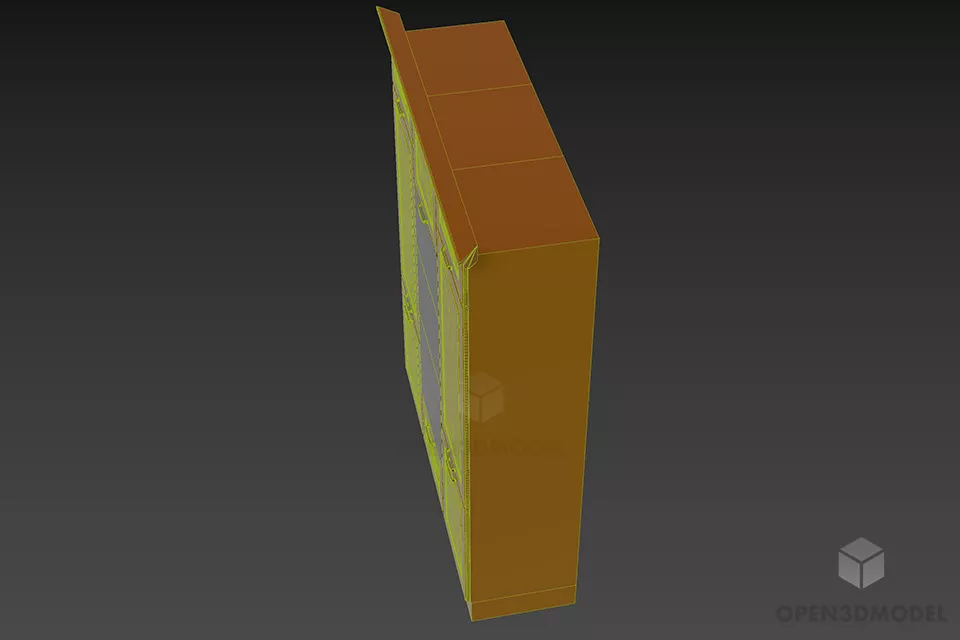 Locker With Dual Oven 3d model 2