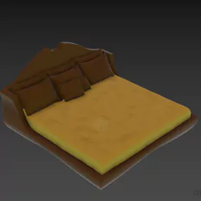 Curved Bed Pegaso 3d model