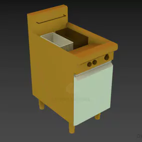 Kitchen Stove Brazier 3d model