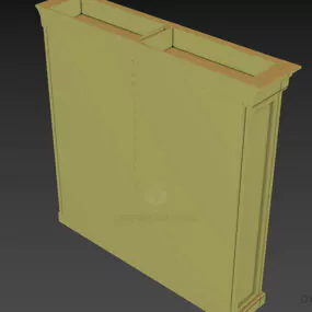 Antique Bookcase 3d model