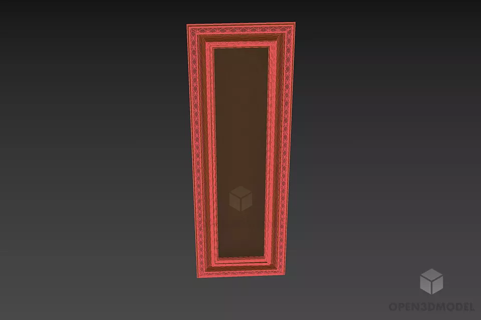 Vertical Mirror Visma 3d model 3