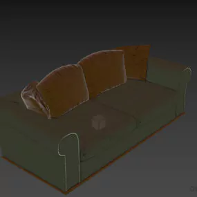 Modern Sofa Fendi 3d model