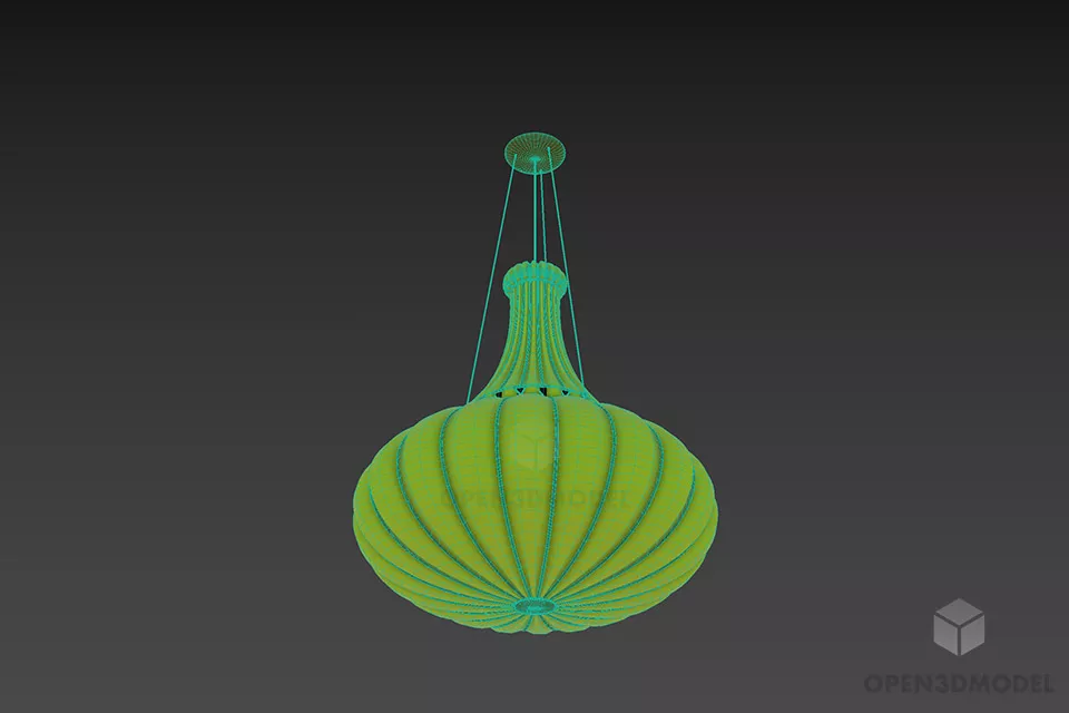 Chinese Modern Lantern Doge 3d model 3