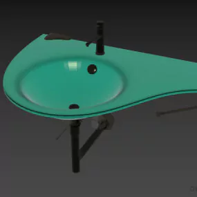 Simple Kitchen Sink Regia 3d model