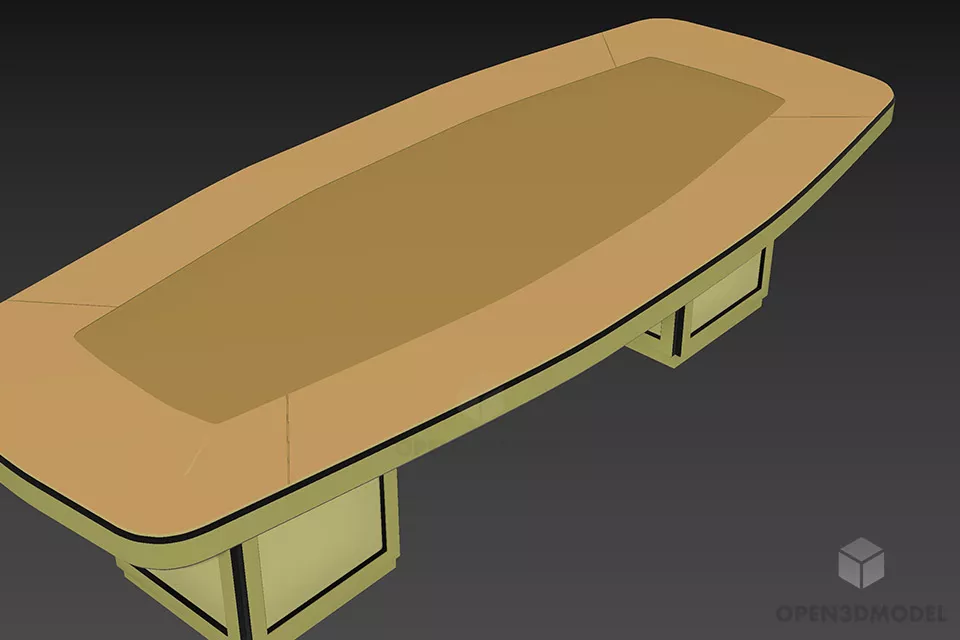 Antique Work Desk Rack With Upper Bookshelf 3d model