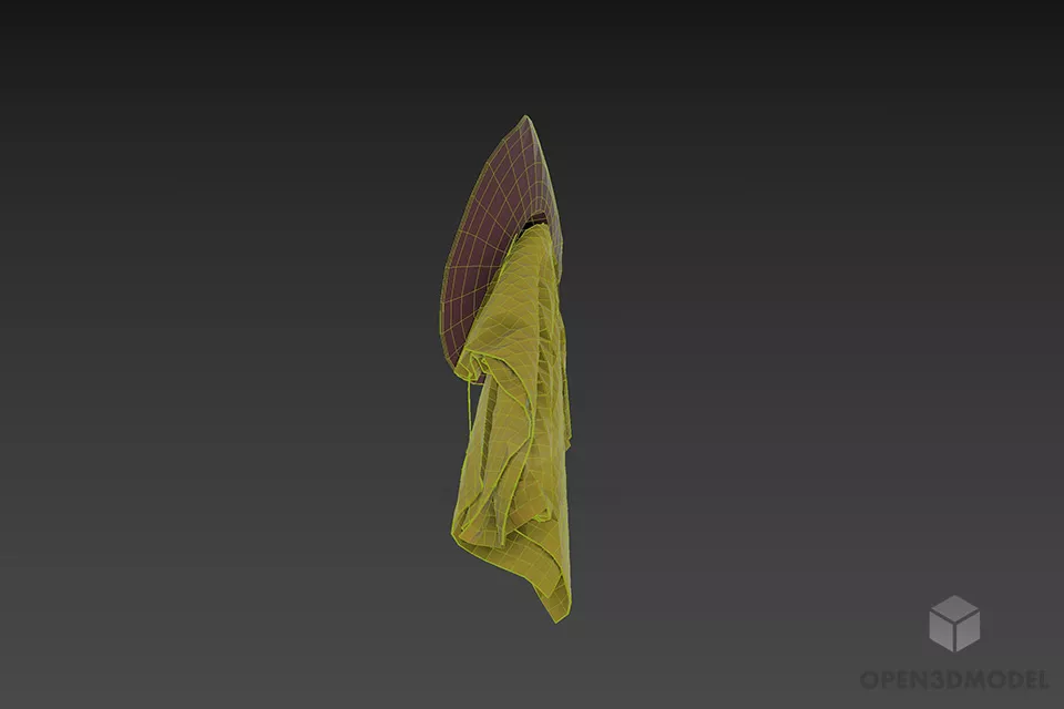 Mexican Sombrero Hat 3d model 2