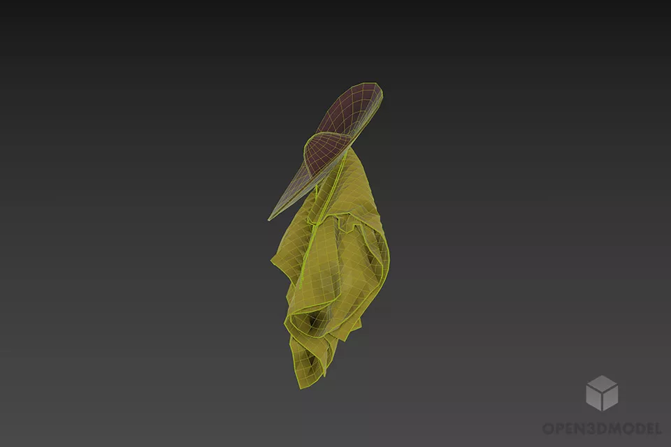 Mexican Sombrero Hat 3d model 3