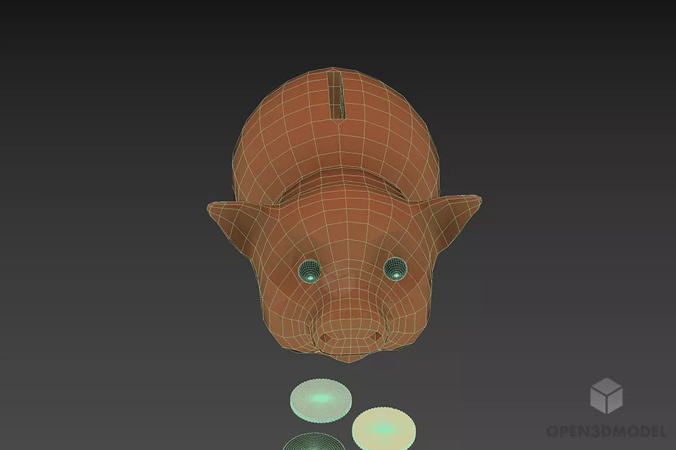 Pig Money Box 3d model 3