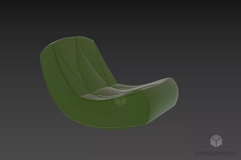 Chair With Cover Cloth For Party 3d model