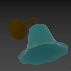 Sconce Lamp Bell Shade 3d model
