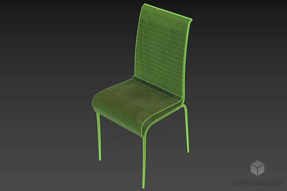 Coffee Chair Grazia 3d model 2
