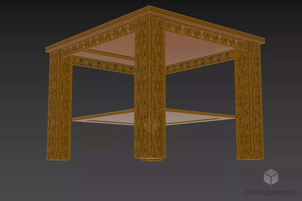Art Coffee Table Fratelli, Round Shape Table 3d model