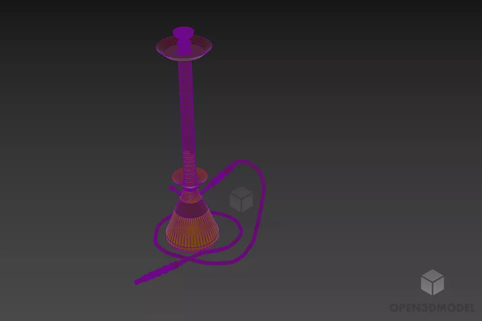 Bronze Hookah 3d model 3