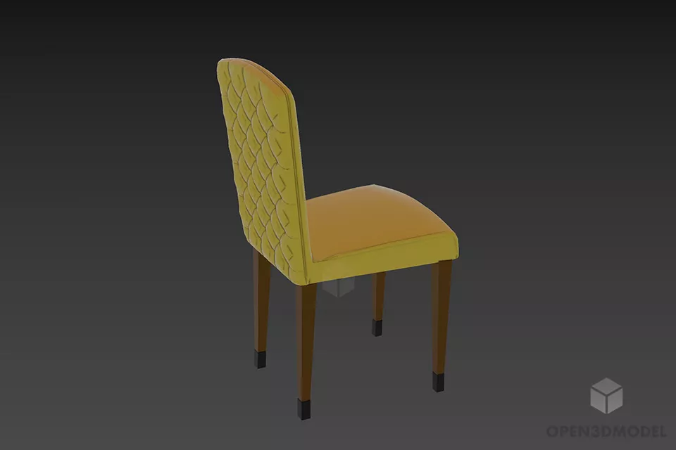 Manager Wheel Armchair Modern Style 3d model