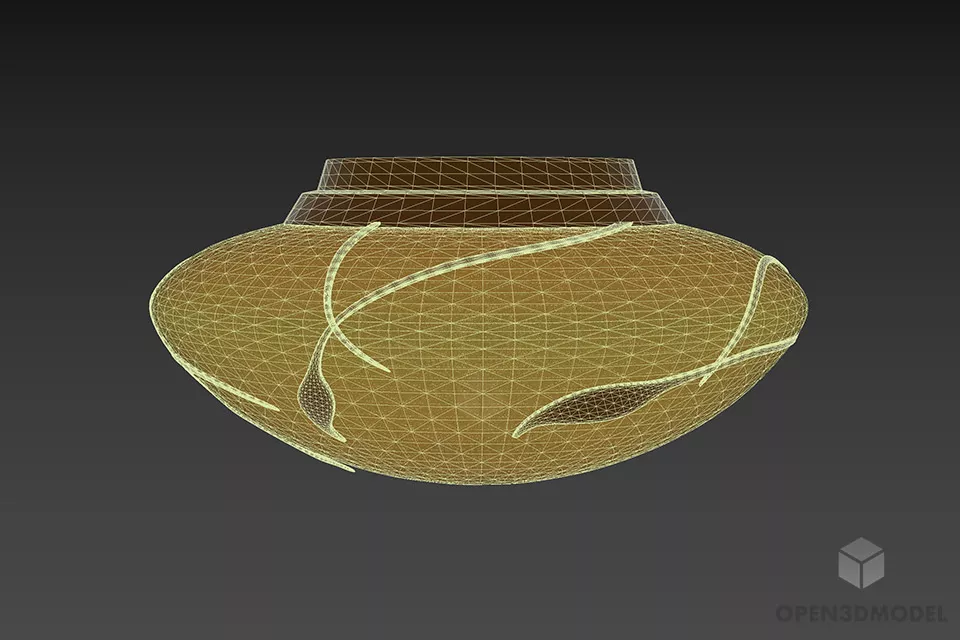 Ceiling Glass Sphere Pendant Lamp 3d model 3