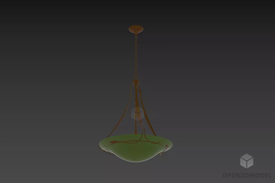 Hotel Torchere Lamp With Inox Holder 3d model