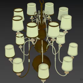 Antique Ceiling Lamp Eichholtz 3d model