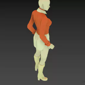 Female Mannequin In Sport Fashion 3d model