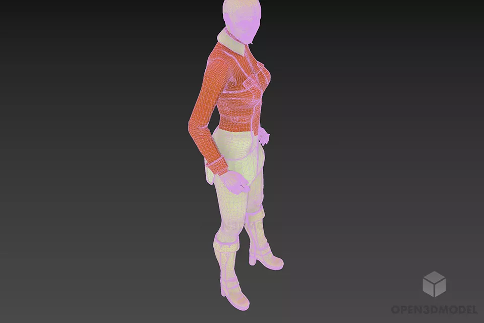 Female Mannequin In Sport Fashion 3d model 3