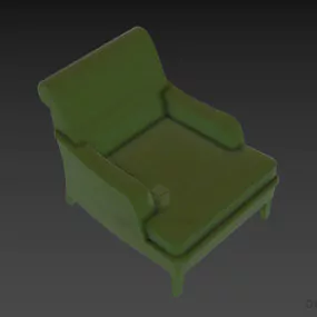 Upholstery Armchair Minster 3d model