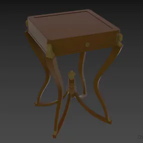 Boutique Stool Table Armandor 3d model
