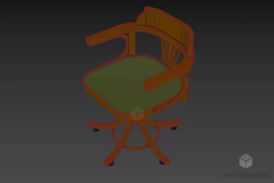 Children Wheels Armchair Imperium 3d model 2