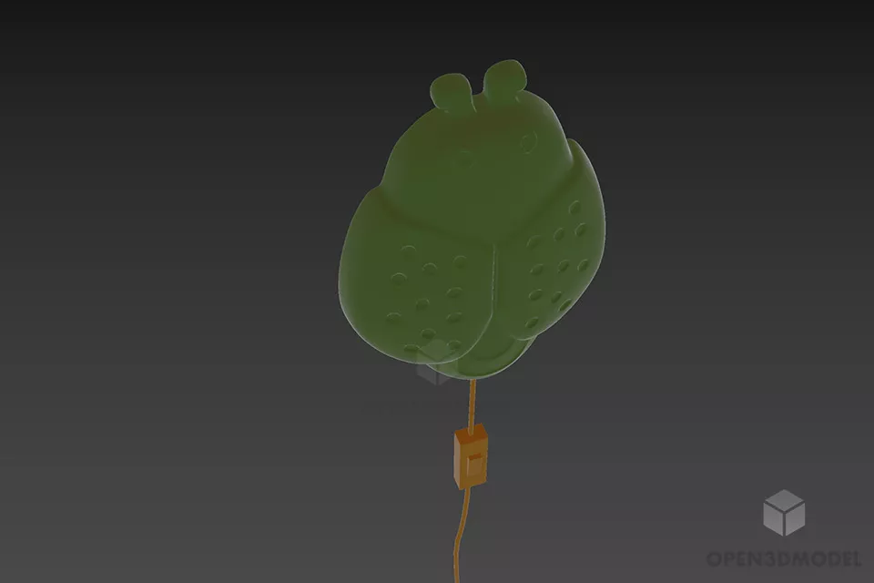 Small Table Lamp Cylinder Shade 3d model