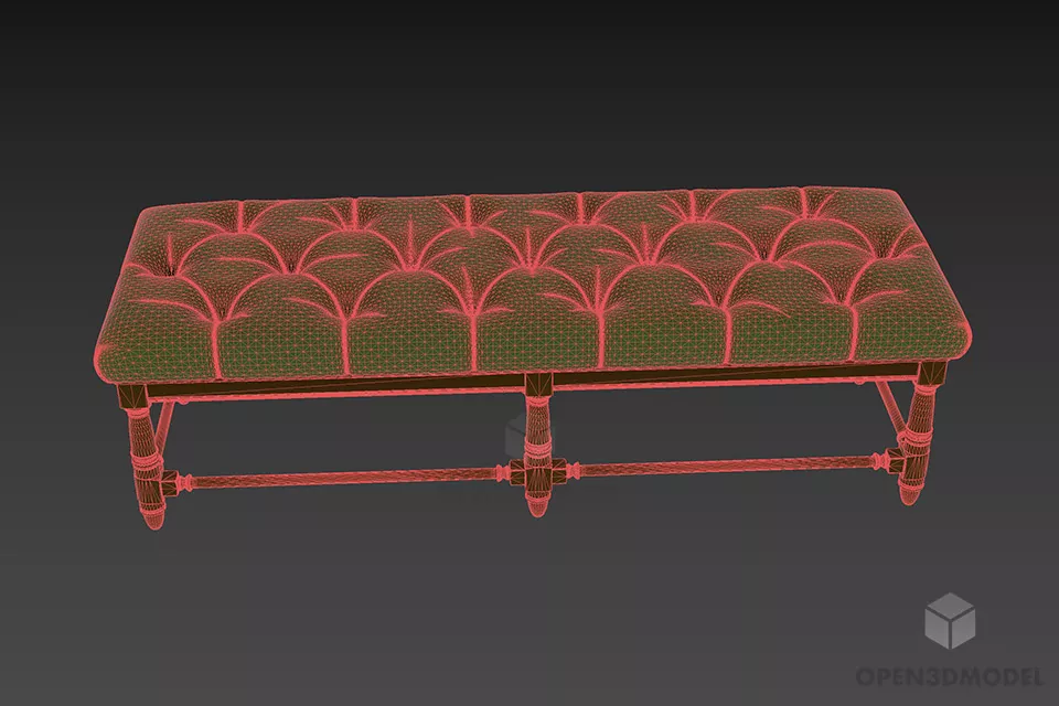 Tufted Seat Shenandoah 3d model 3