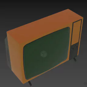 Crt Tv Retro 3d model