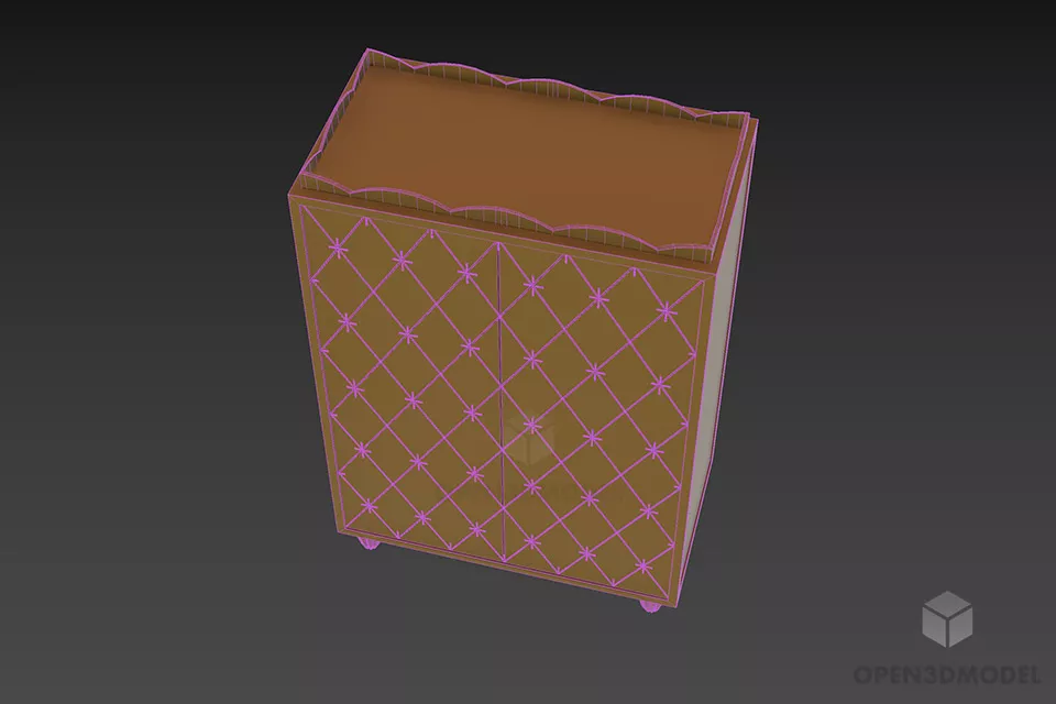 Boutique Locker Barbara 3d model 3