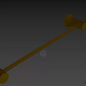 Inox Bar Holder 3d model