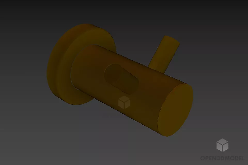 Round Mixer Tap 3d model