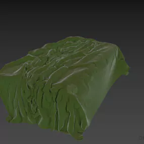 Bathroom Accessories Textile Veil 3d model