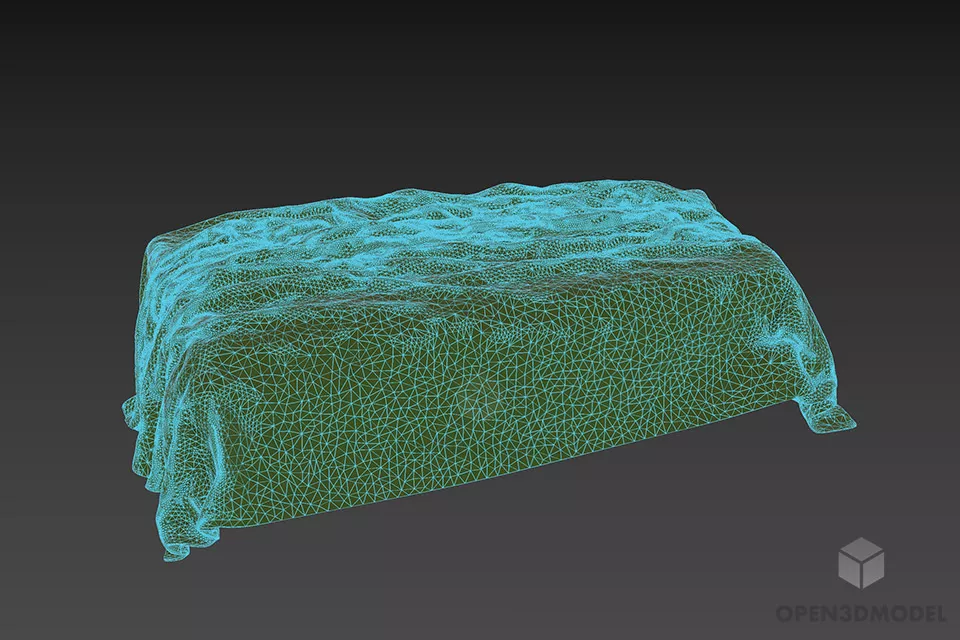 Bathroom Accessories Textile Veil 3d model 3