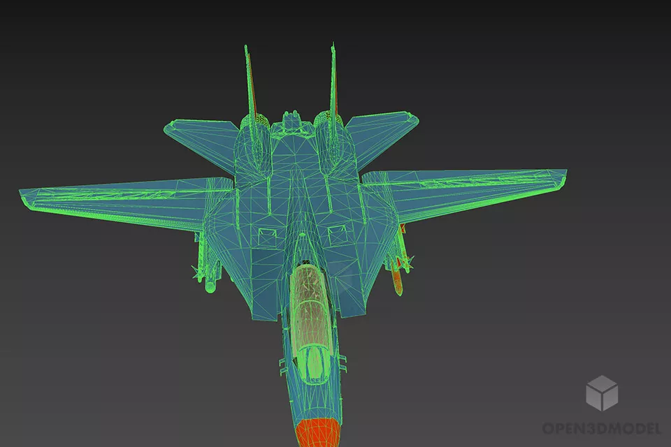 Us Army F22 Airplane Low Poly 3d model 3