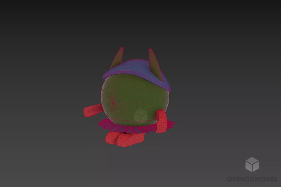 Horn Toy Character 3d model 3